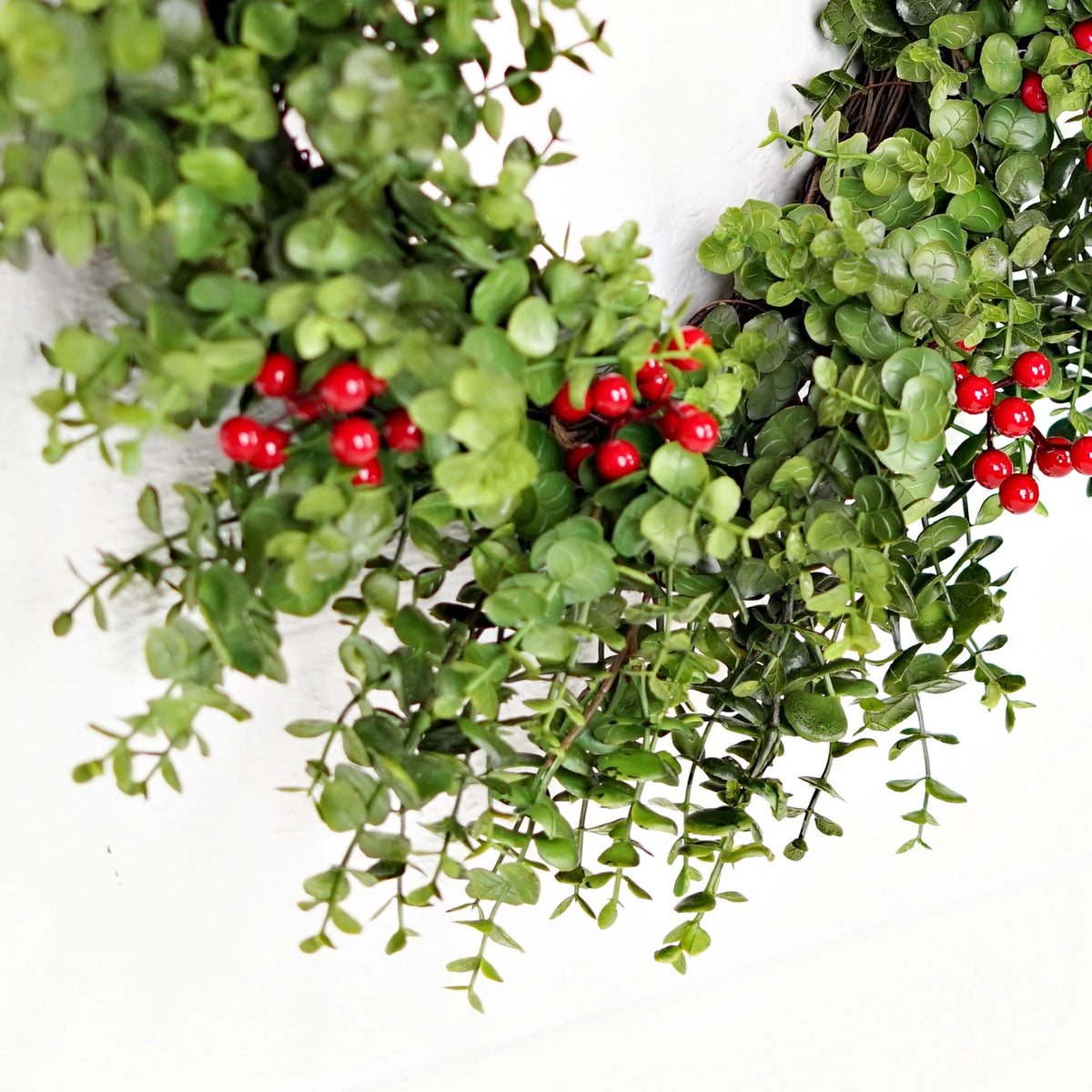 Soft Touch Evergreen Eucalyptus Twig Wreath