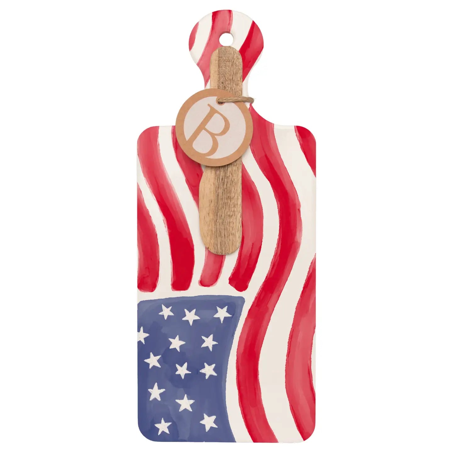 Stars & Stripe Flag Charcuterie Board Set