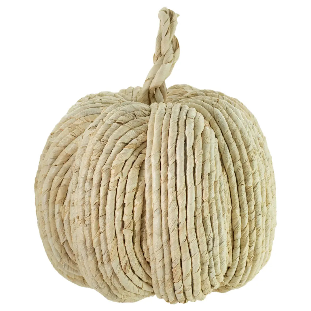 Natural Woven Pumpkin - Small