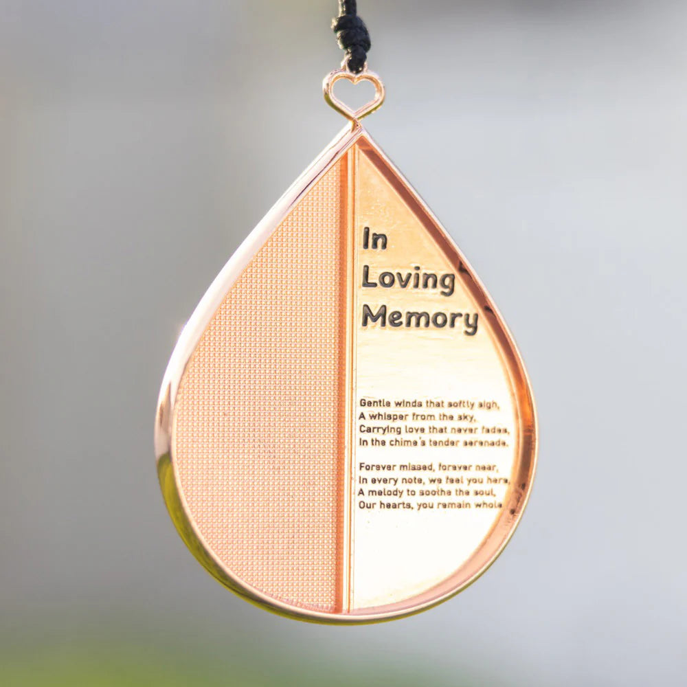Memorial Serenity Wind Chimes - Rose Gold 28”