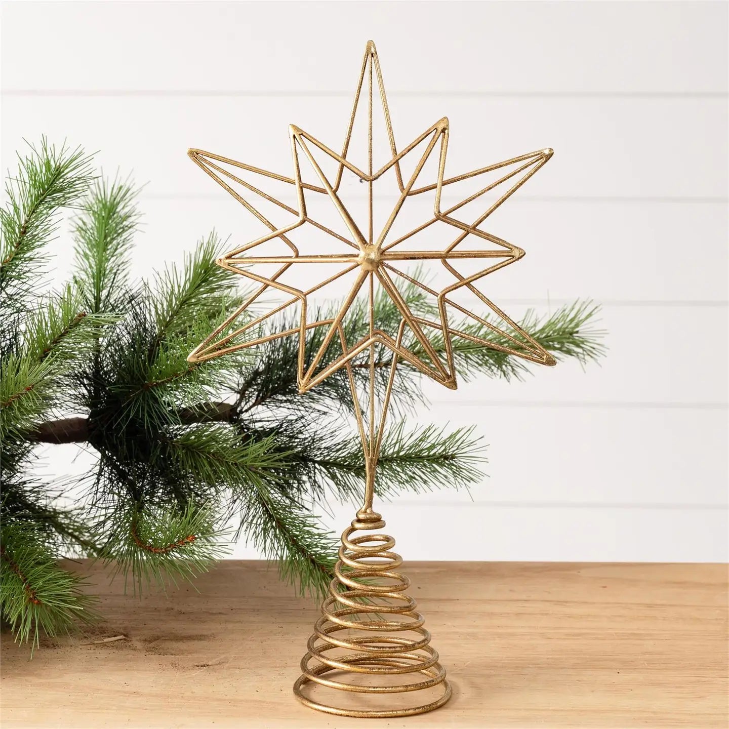 Gold Star Christmas Tree Topper