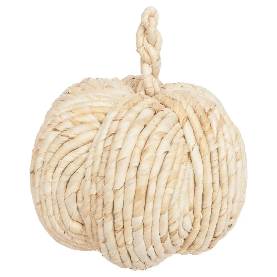 Natural Woven Pumpkin - Medium