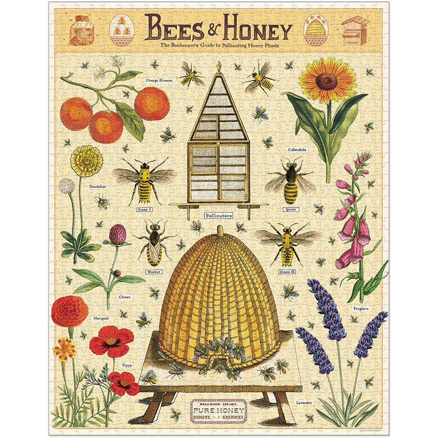Bees & Honey Vintage-Inspired Puzzle