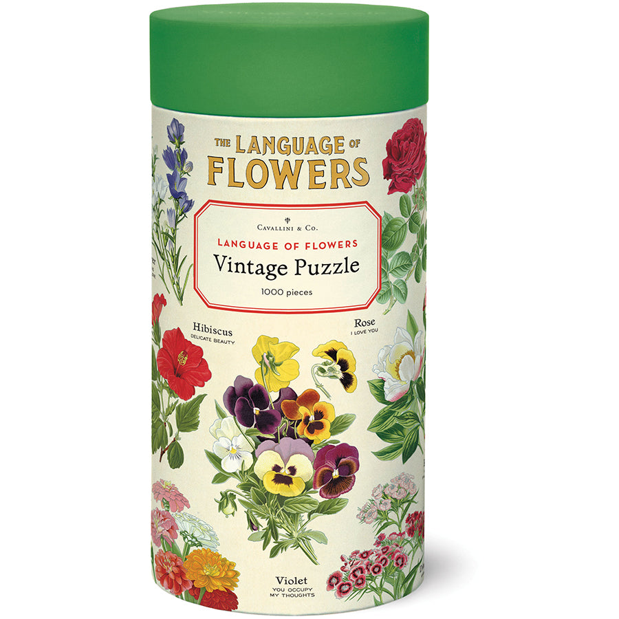 Vintage-Inspired Puzzle - Language of Flowers