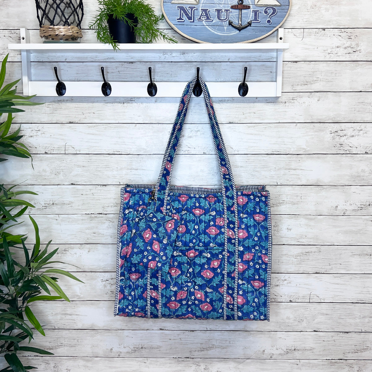 Quilted Tote Bag - Rich Primrose