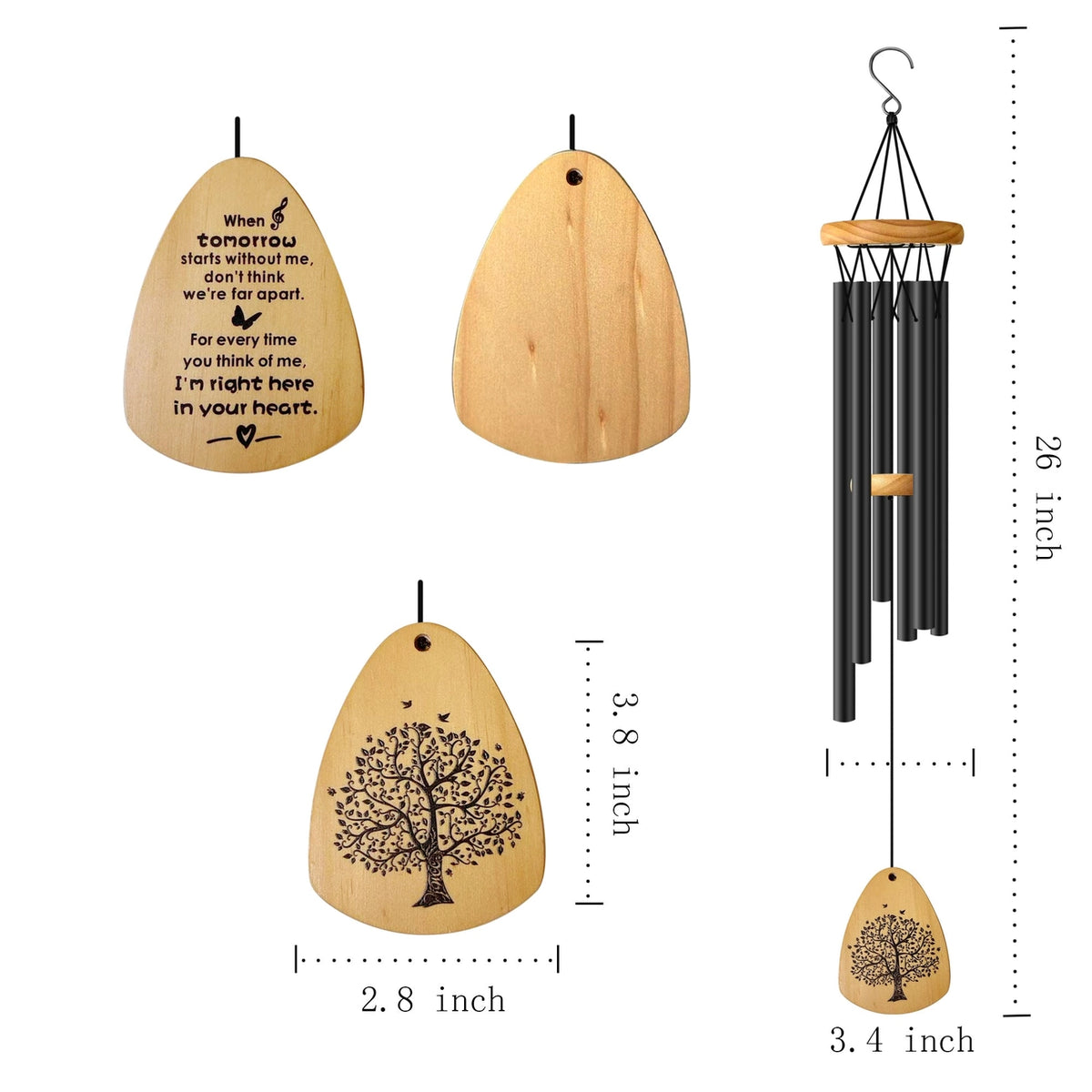 Memorial Serenity 26” Wind Chimes