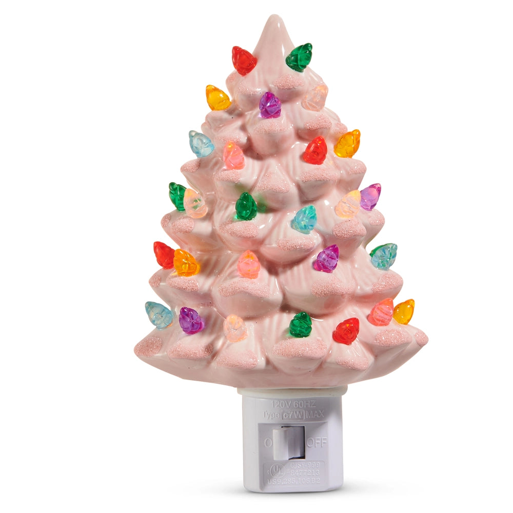 Vintage Light Pink Tree Night Light