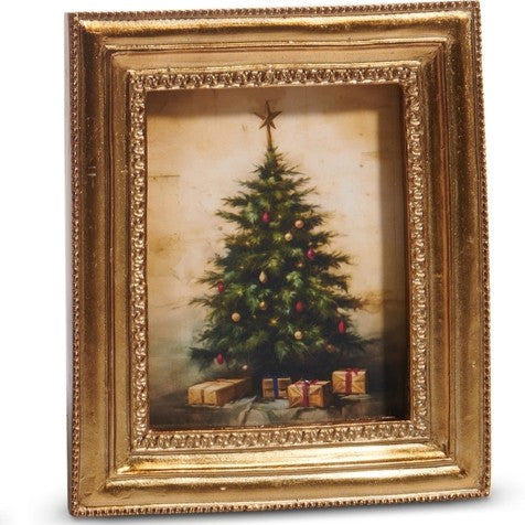 6" Gilded Christmas Framed Art