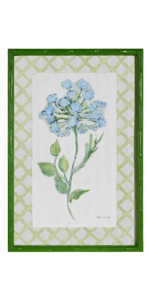 Azure Bloom Framed Print