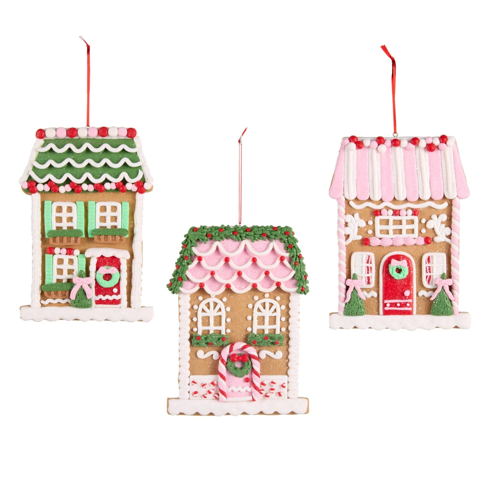 Gingerbread Patisserie House Ornaments
