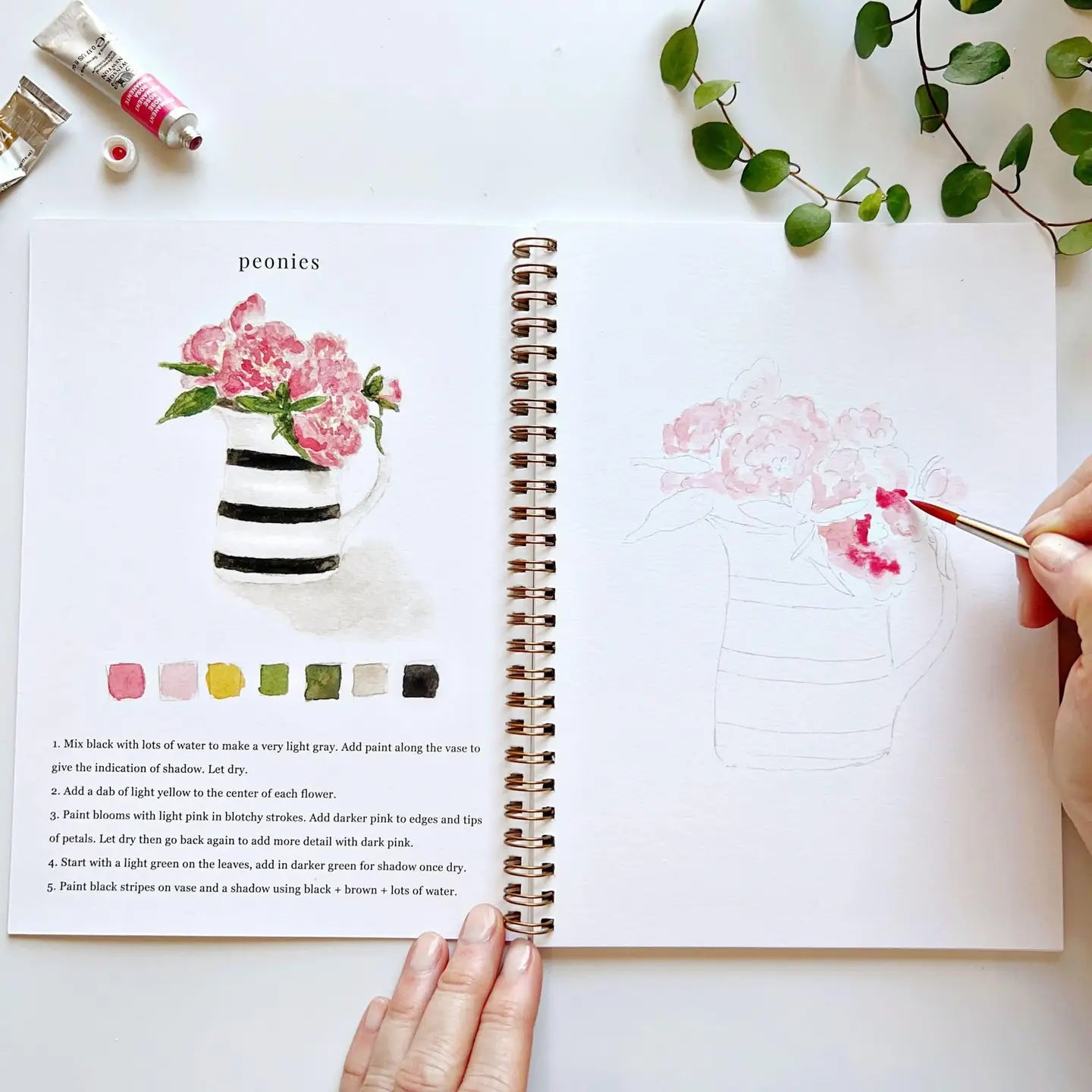 Watercolor Workbook - Bouquets