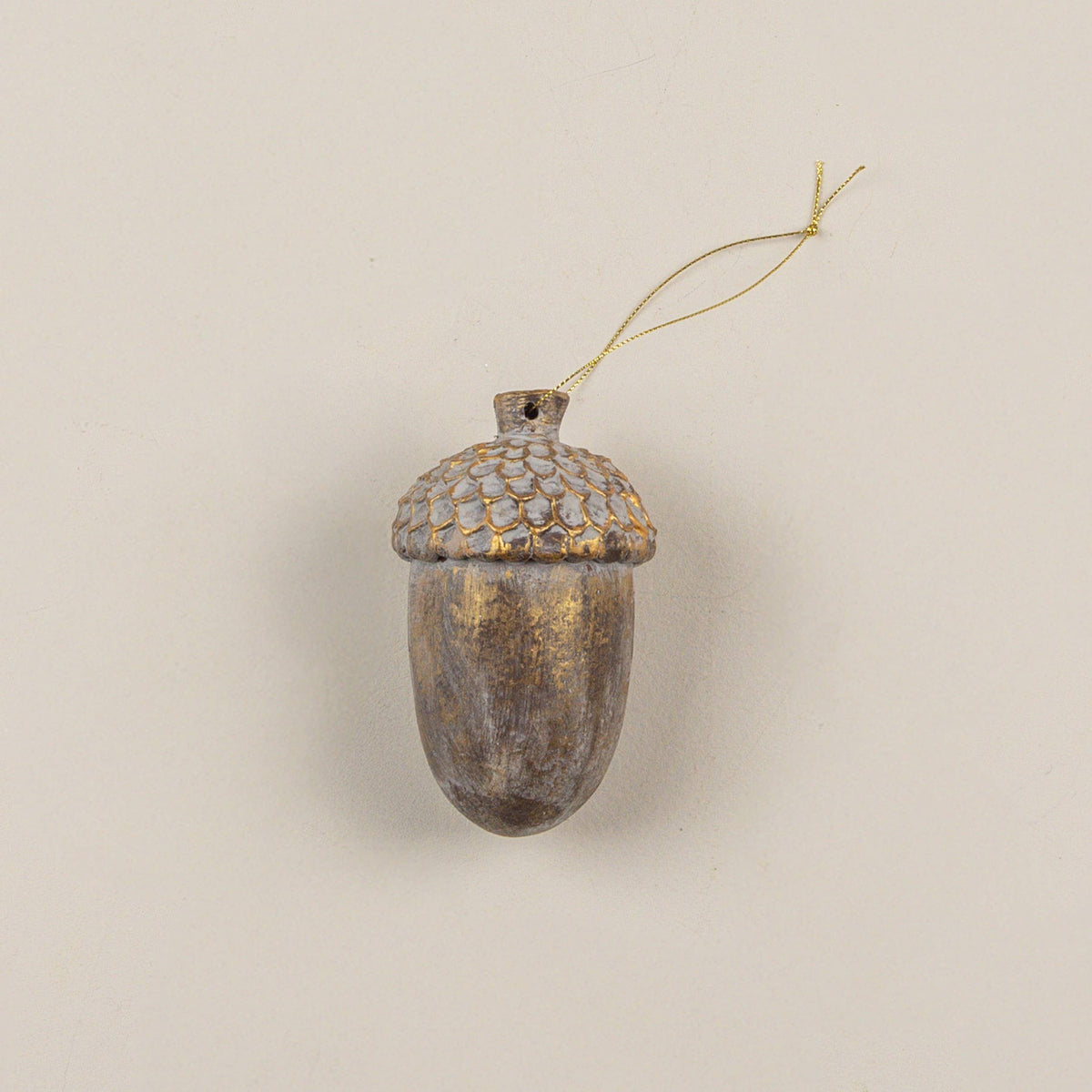 AGED ACORN ORNAMENT