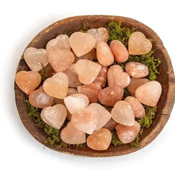 Heart Shaped Himalayan Salt Stones