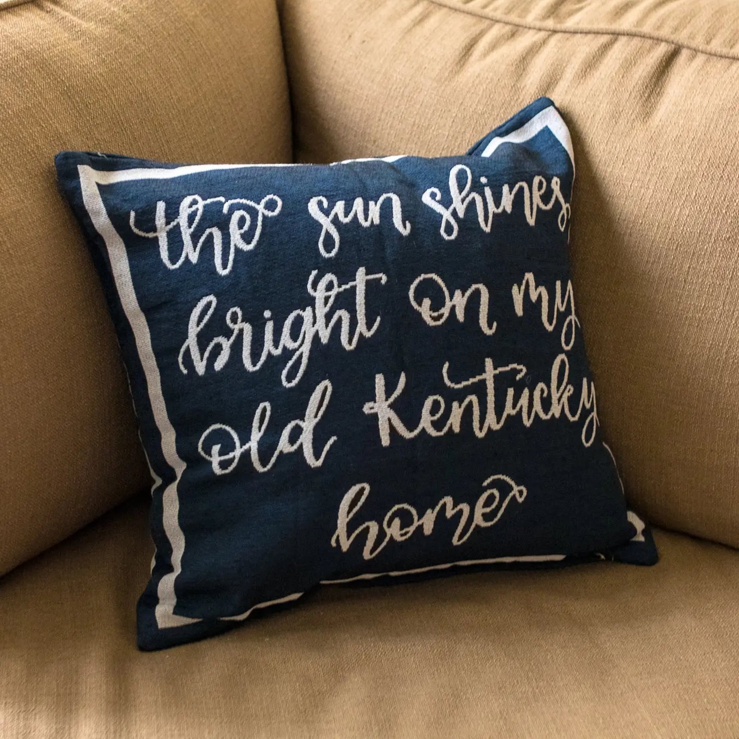 Navy Weep No More Pillow