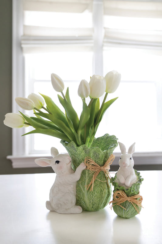 Bunny & Cabbage Vase