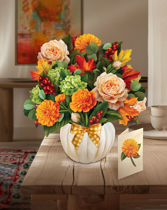 Pumpkin Spice Paper Pop-Up Card