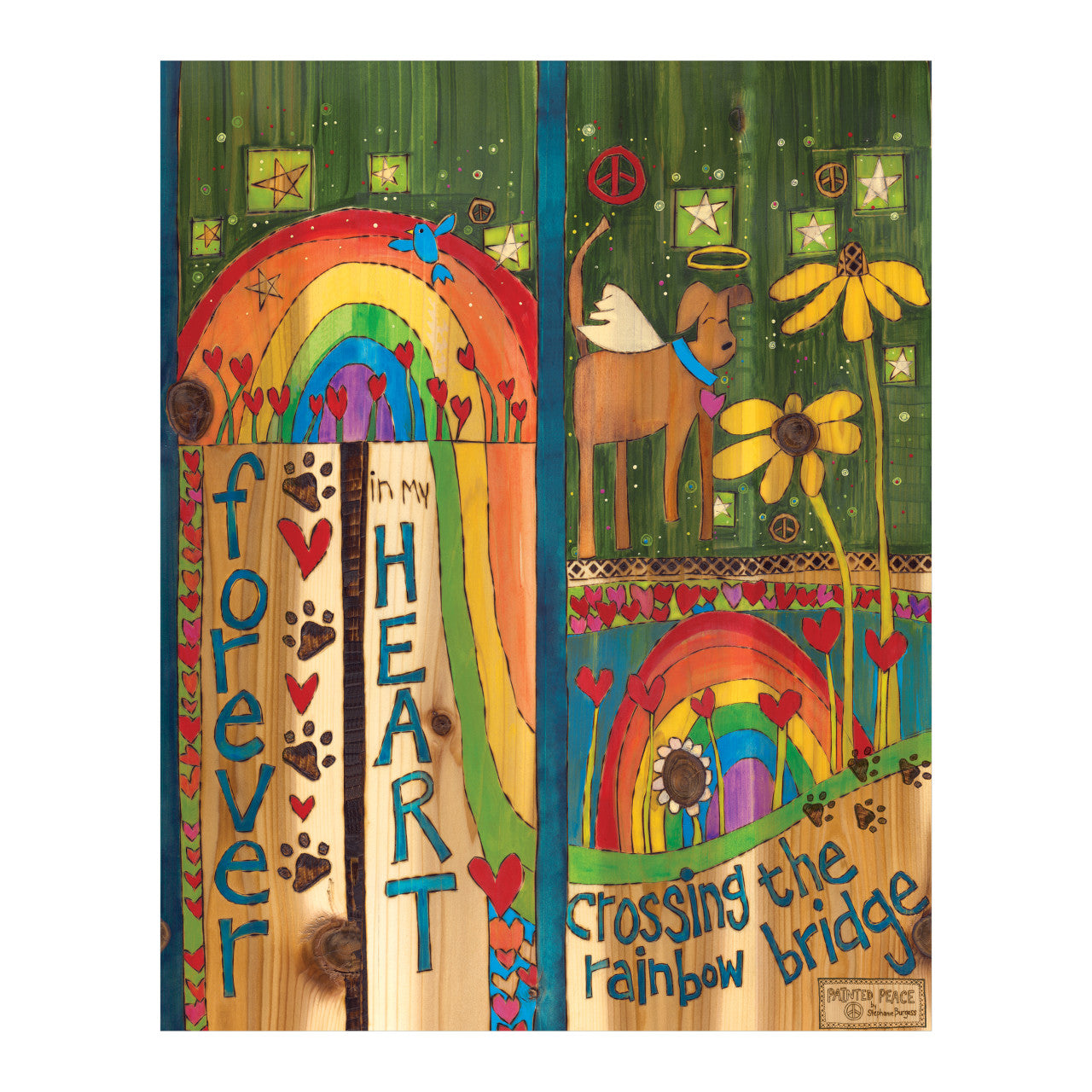 Art Pole - Rainbow Bridge Dog