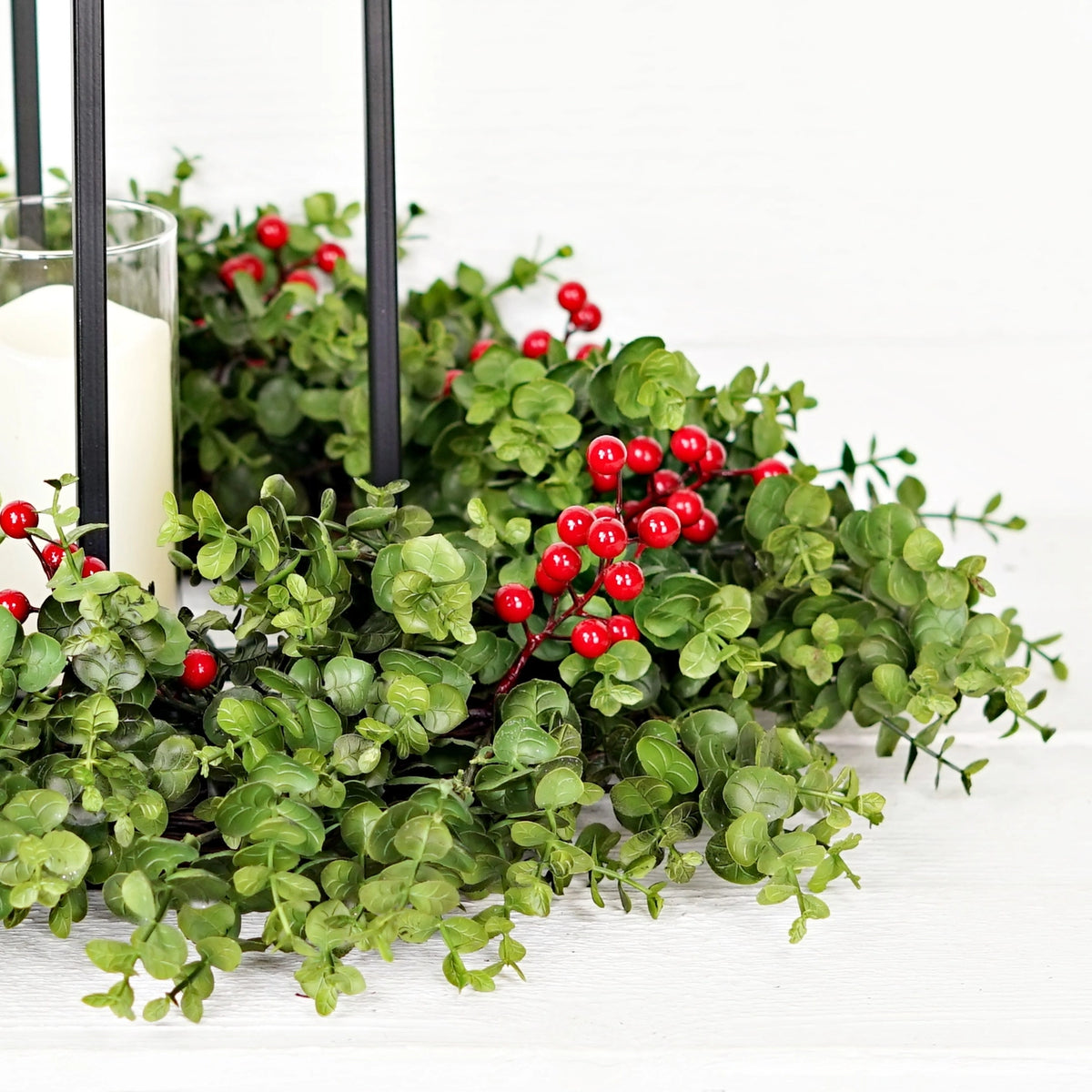 Soft Touch Evergreen Eucalyptus Twig Wreath
