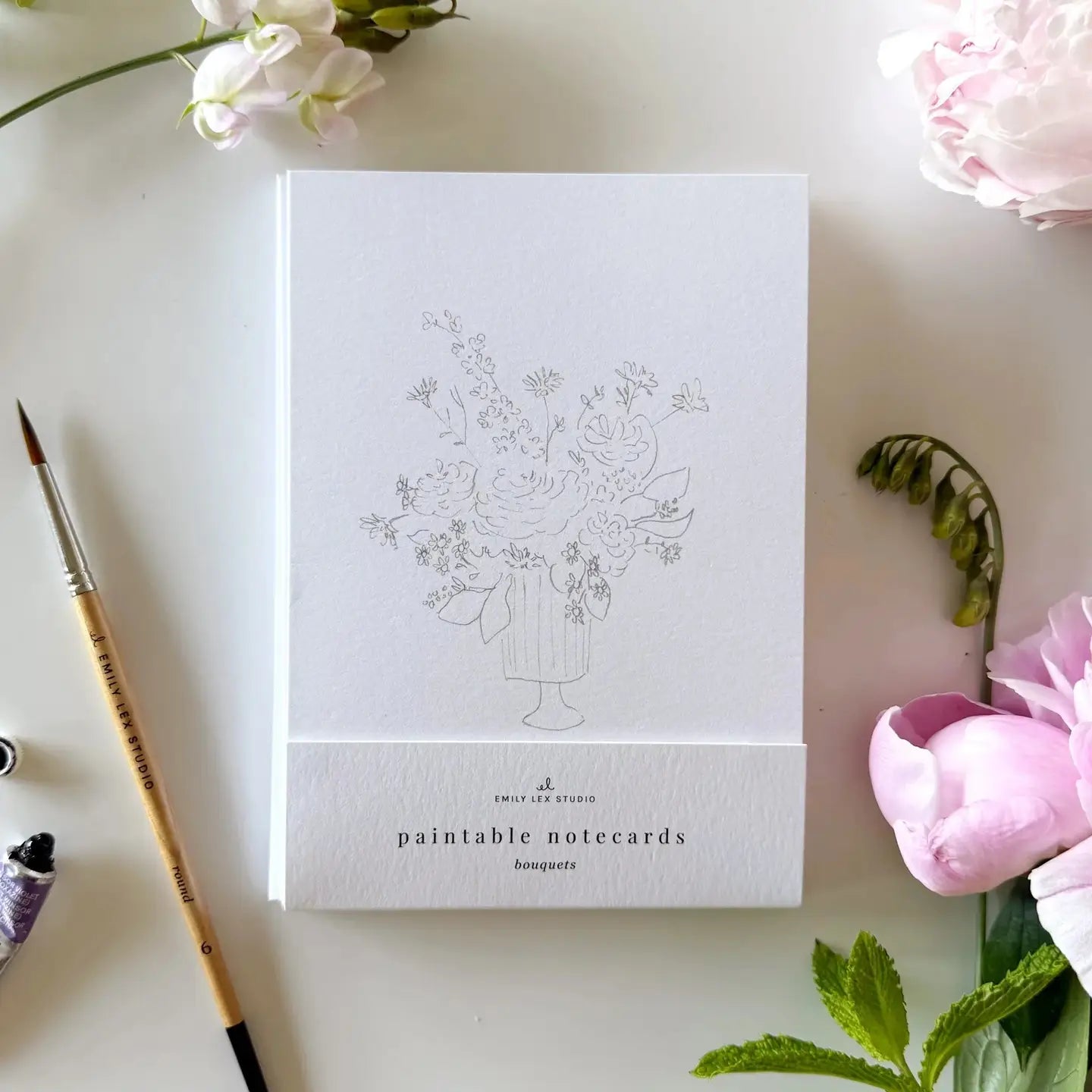 Watercolor Notecards - Bouquets
