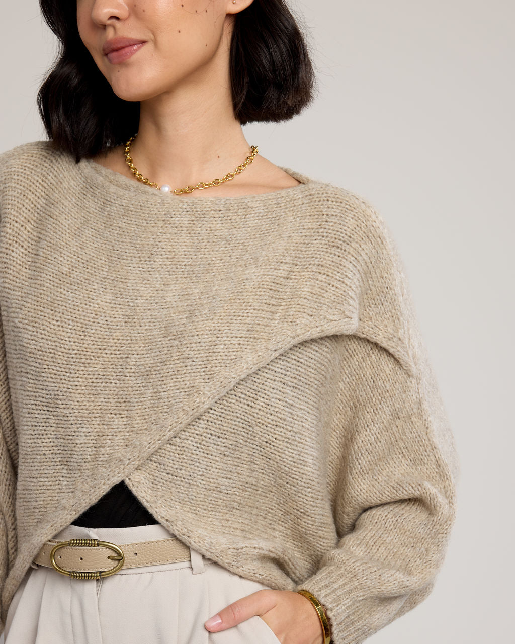 The Alessandra Wrap - Beige