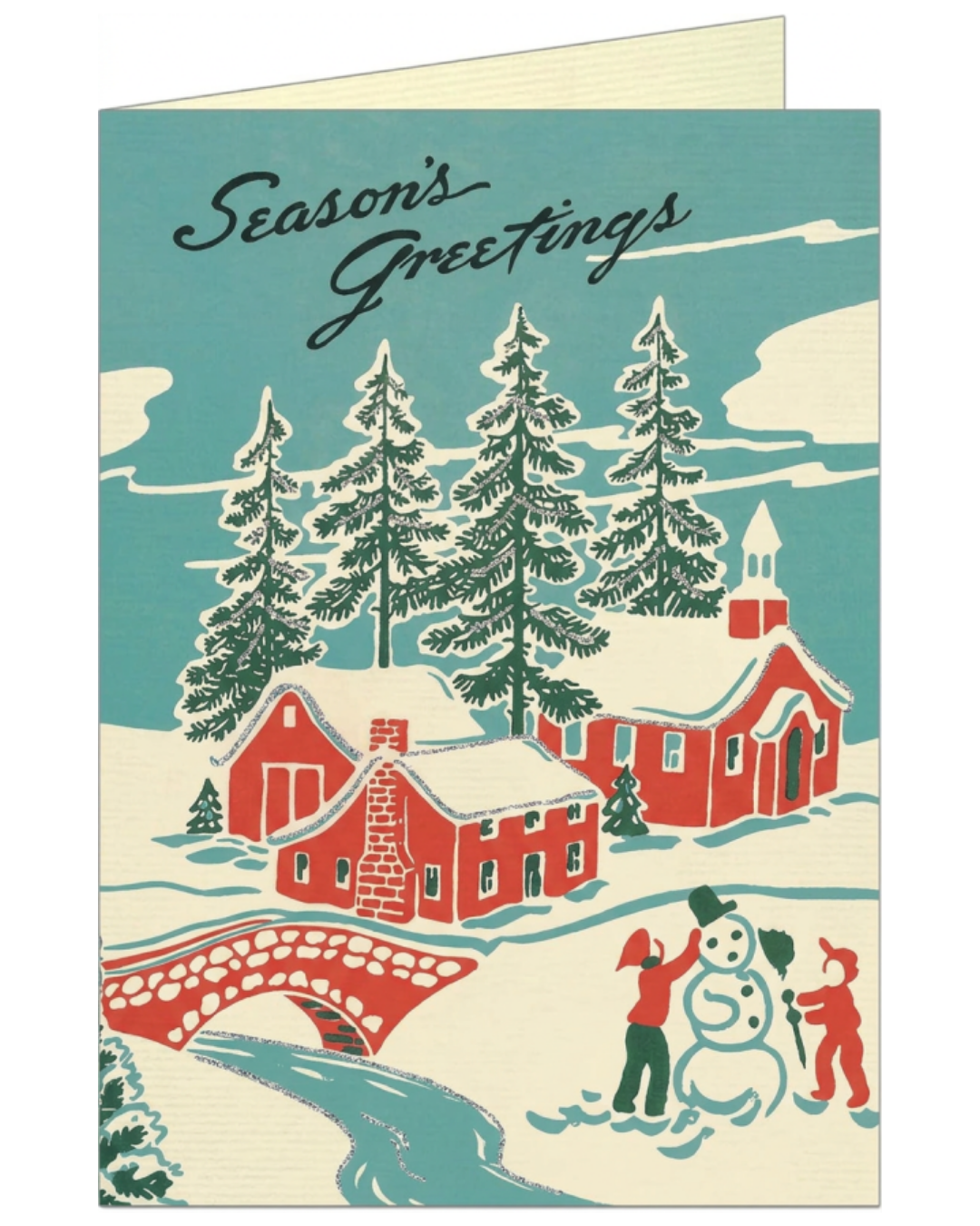 Season's Greetings Card by Cavallini