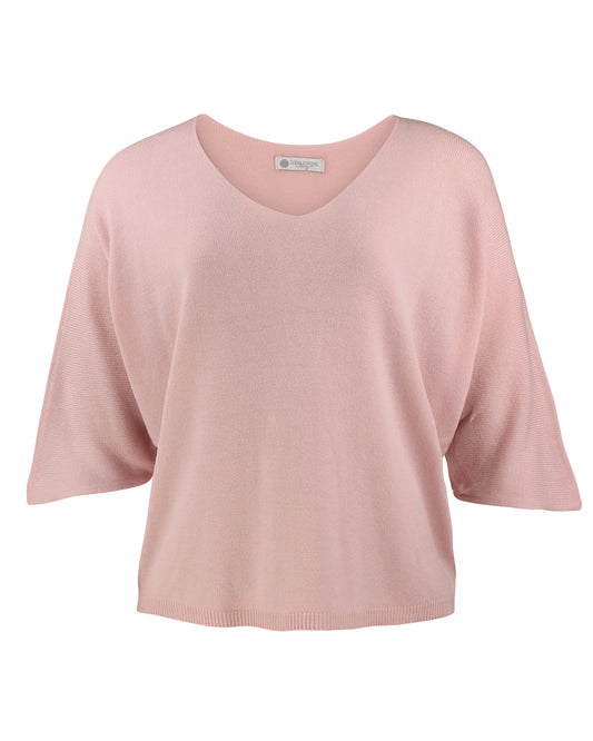 The Esma Knit Top- Light Pink