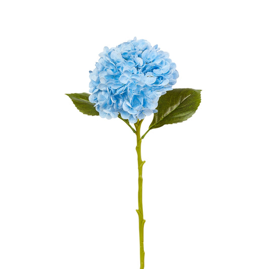 Real Touch Light Blue Hydrangea Stem