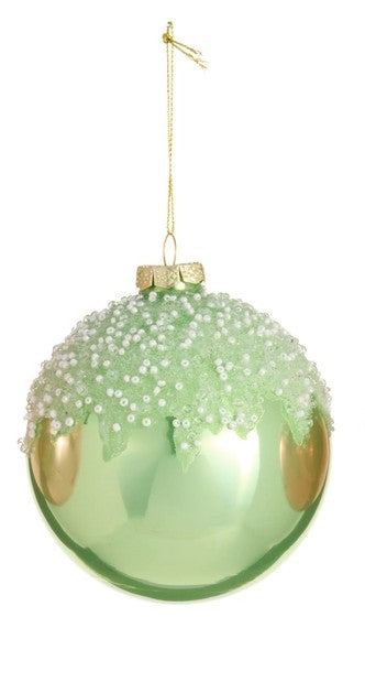 4" Icing Drizzle Ball Ornament