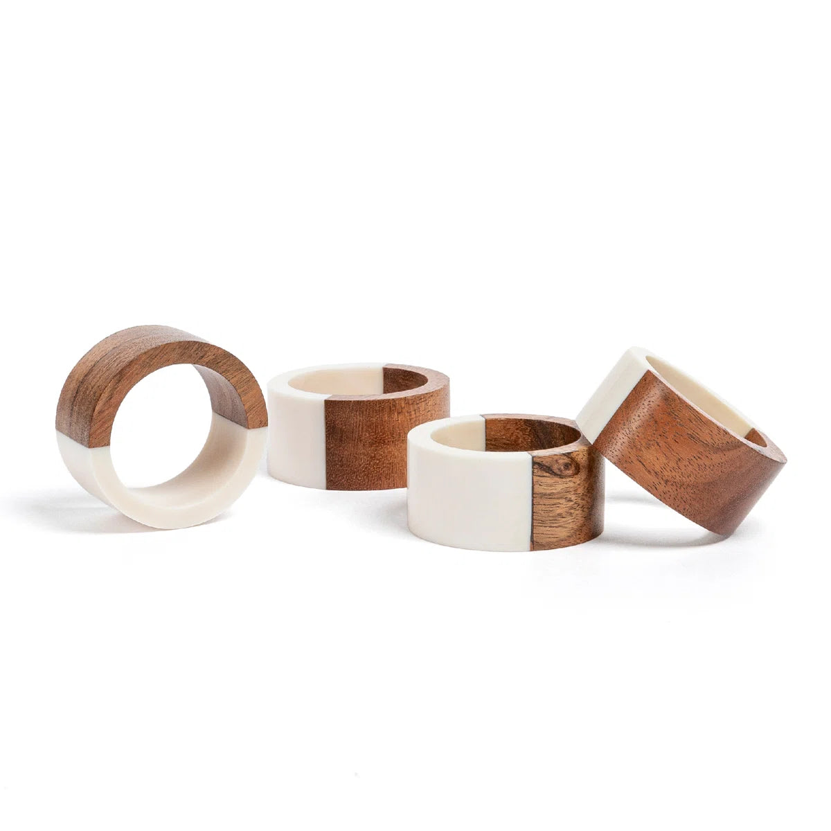 Set of 4 Resin Napkin Rings