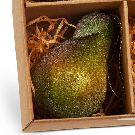 3" Box Of Sugared Fruit Ornaments