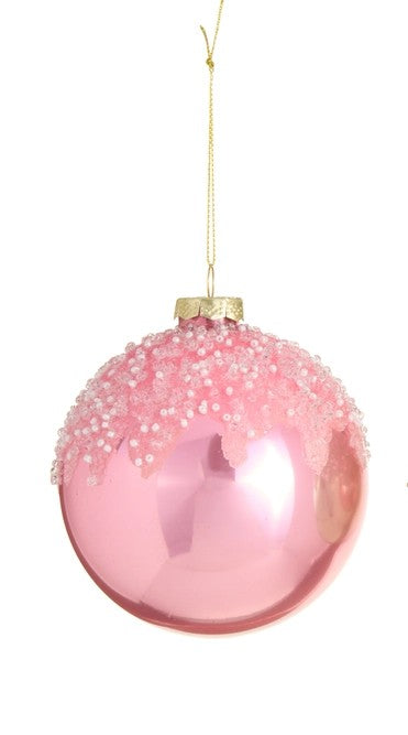 4" Icing Drizzle Ball Ornament