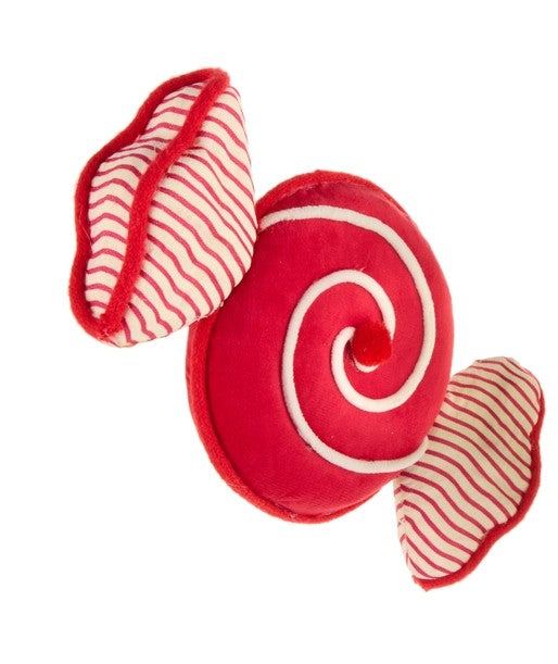 9.25" Velvet and Seersucker Candy Ornament