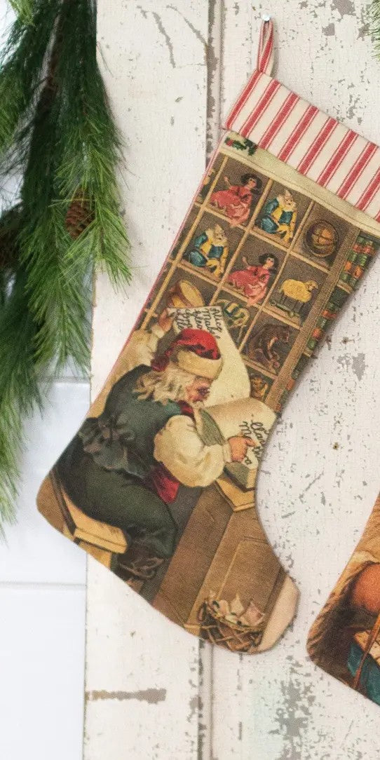 Vintage Santa Stocking
