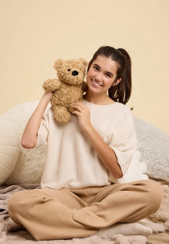 Warmies Brown Curly Bear Plush Toy