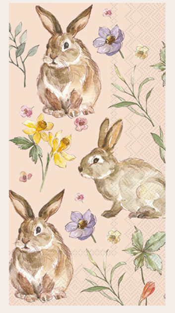 Soft Easter Bunnies Guest Napkins