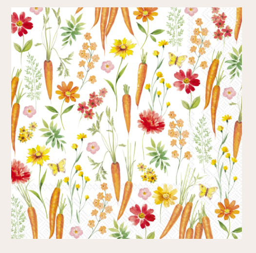 Garden Whimsy Cocktail Napkin