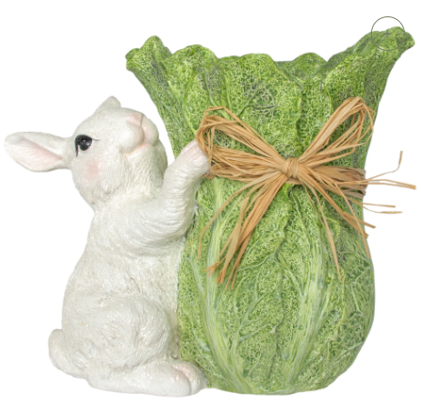 Bunny & Cabbage Vase