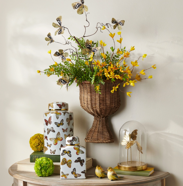 Rattan Flat Wall Basket
