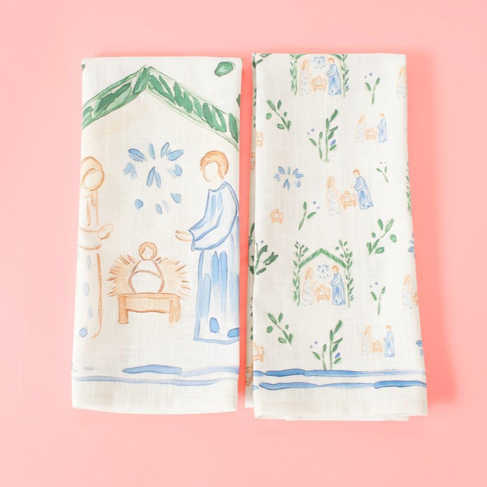 Tea Towels - Simple Grace Nativity (Set of 2)