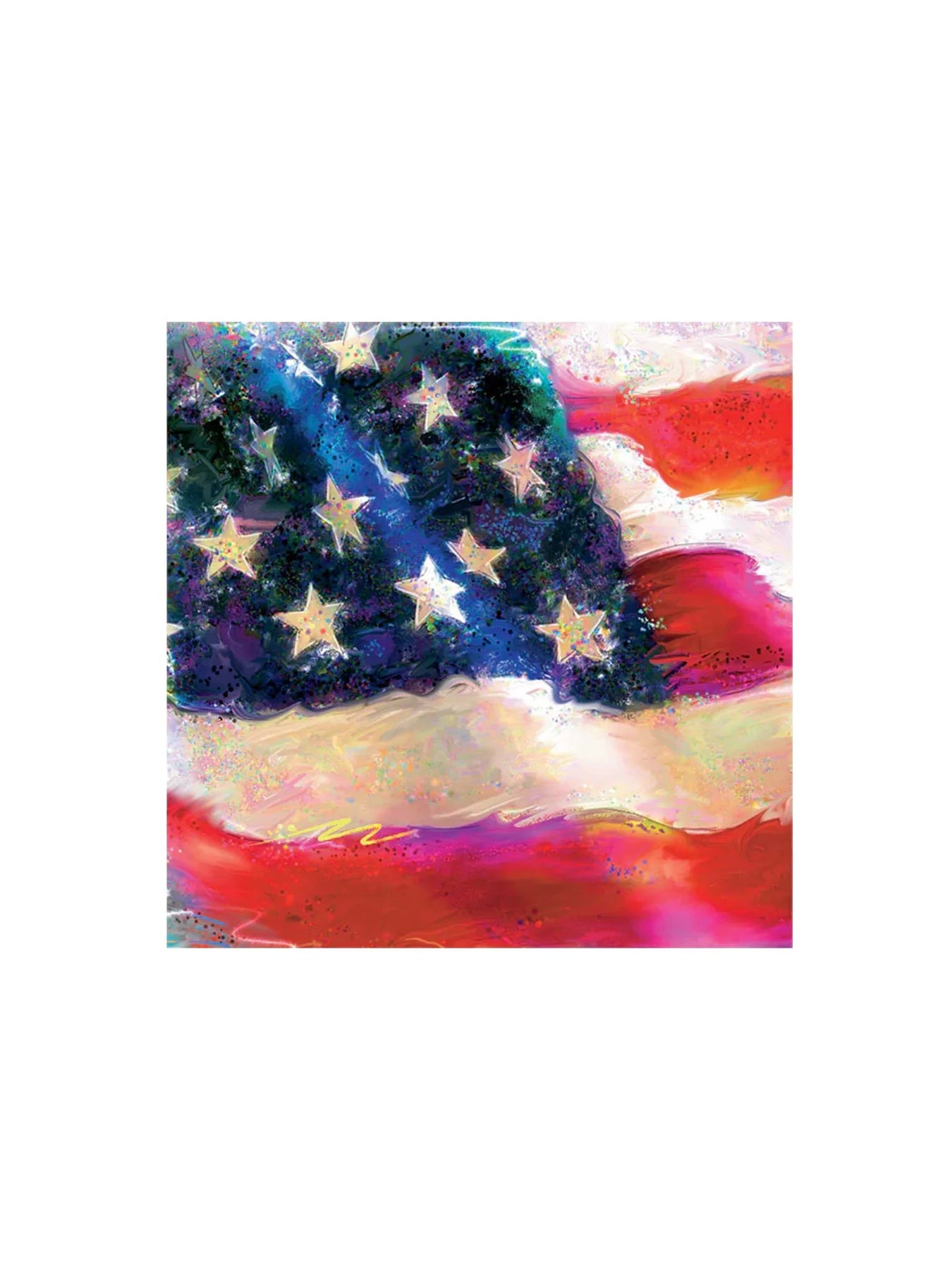 Cocktail Napkins, Patriotic Flag