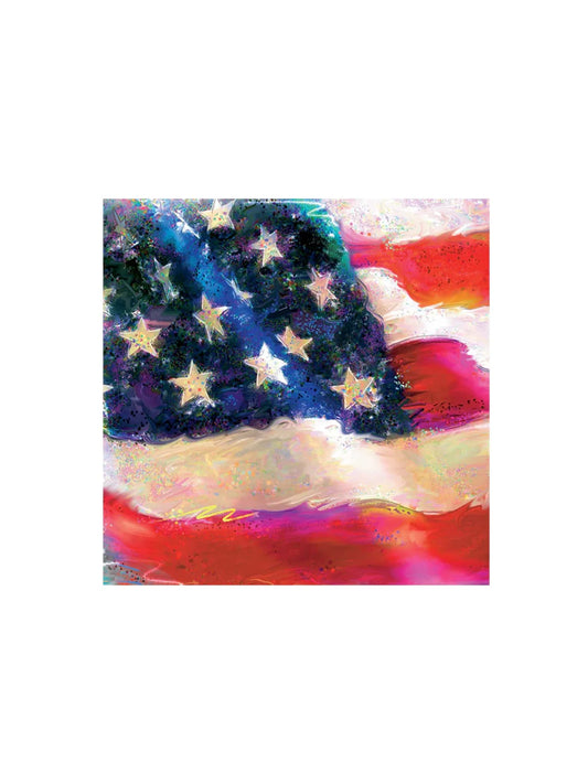Cocktail Napkins, Patriotic Flag