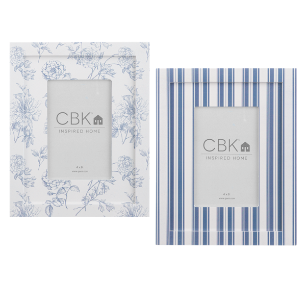 Blue/White 4x6 Photo Frame
