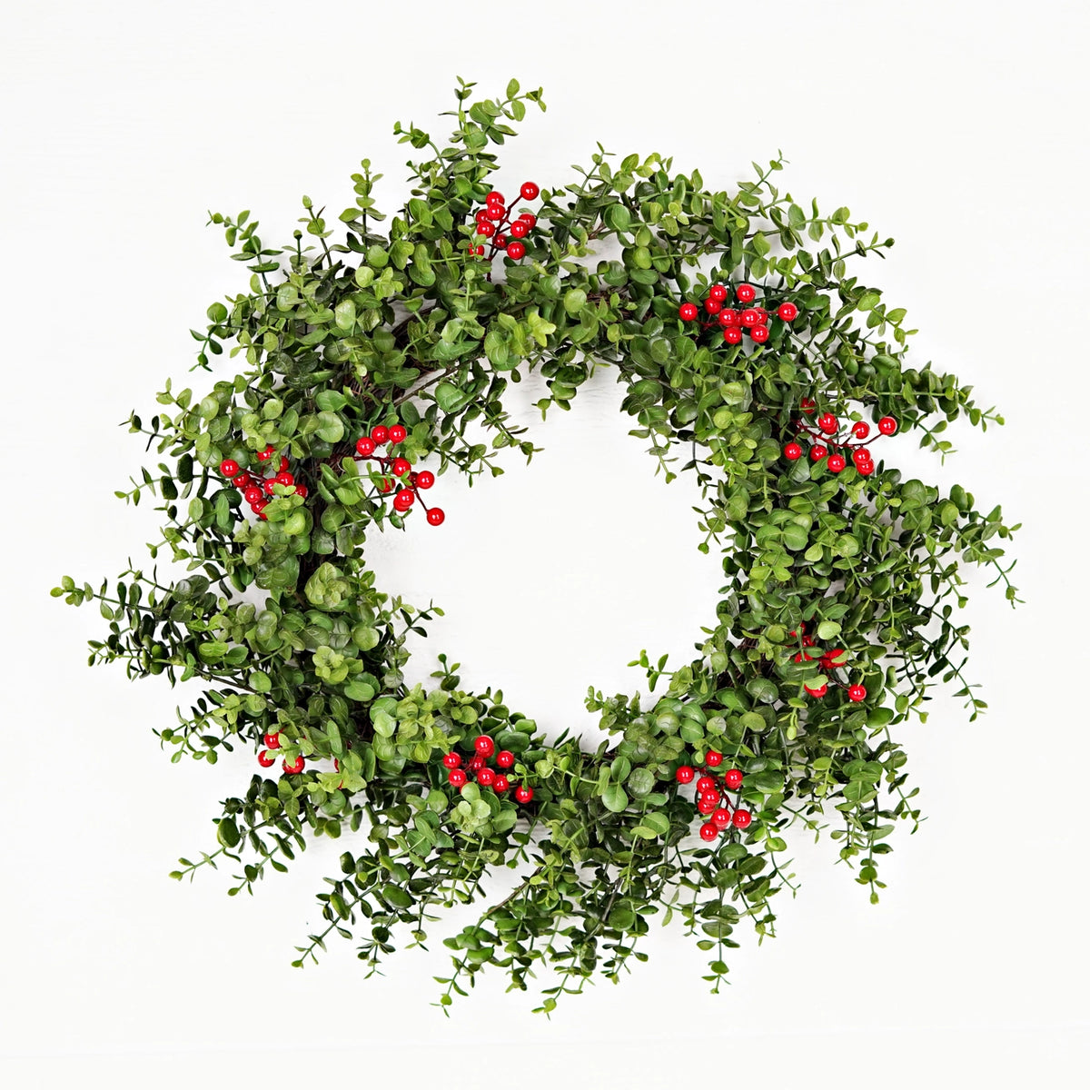 Soft Touch Evergreen Eucalyptus Twig Wreath