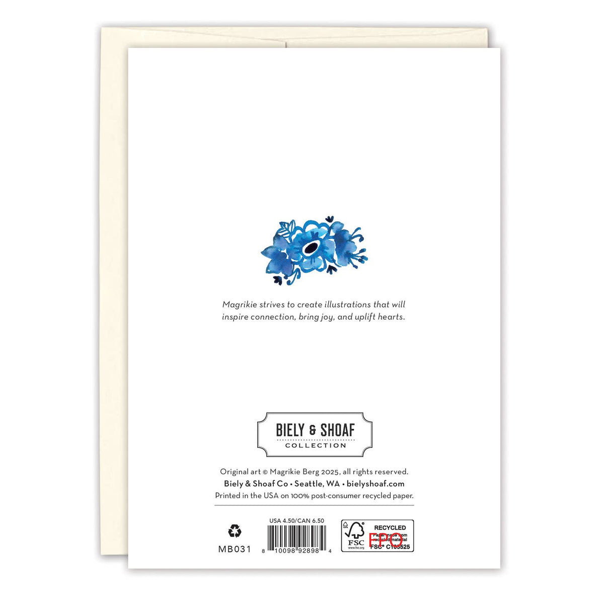 Book Stack Get Well Card