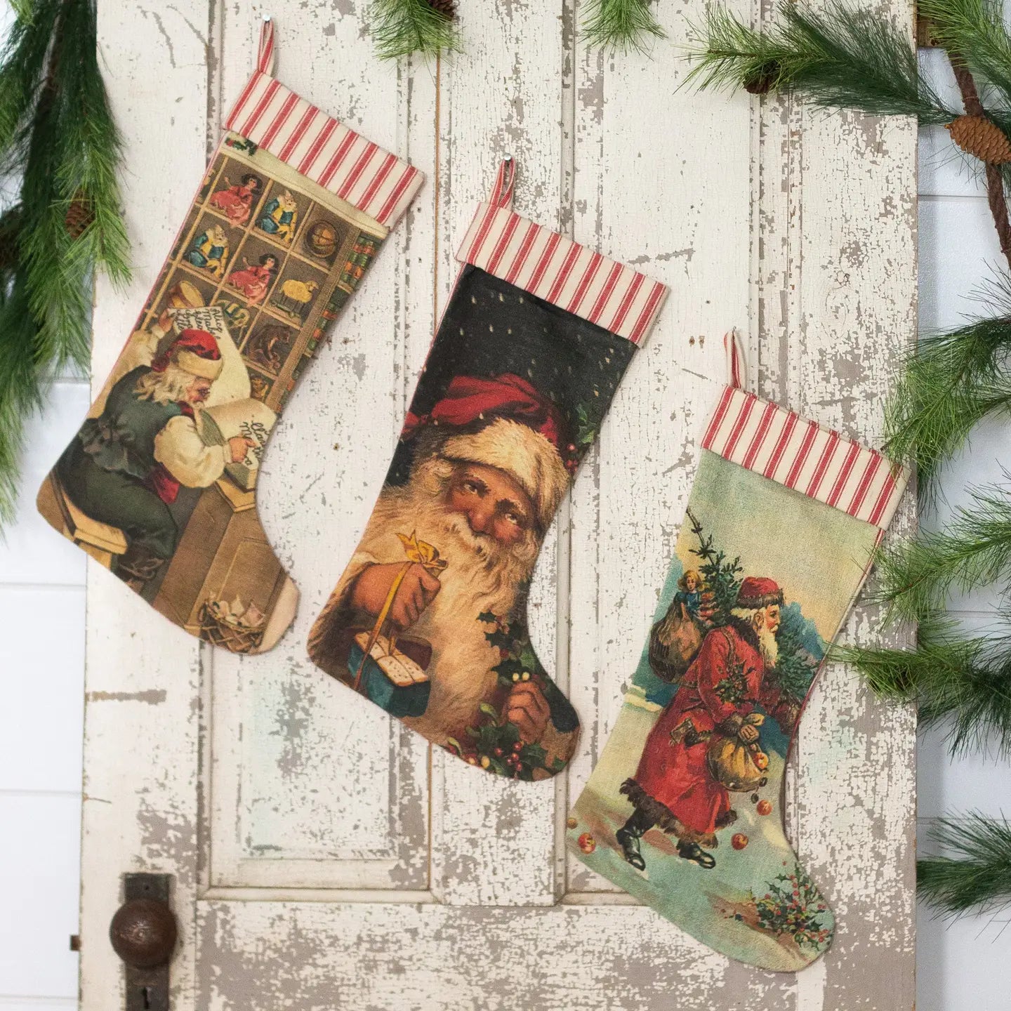 Vintage Santa Stocking