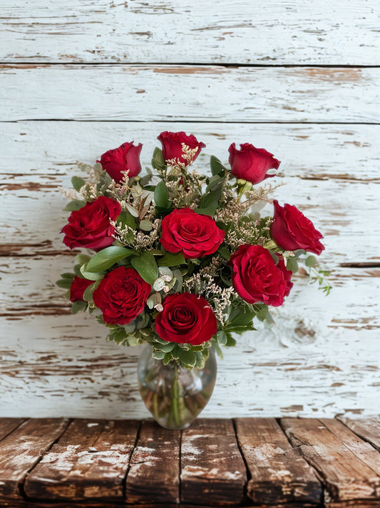 Premium Dozen Red Roses - Valentine's Special