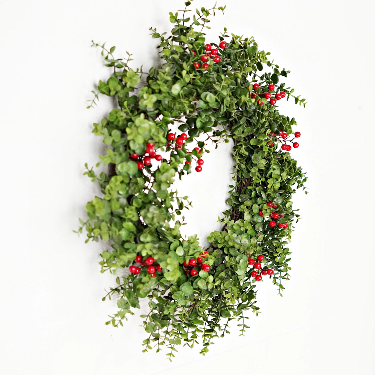 Soft Touch Evergreen Eucalyptus Twig Wreath