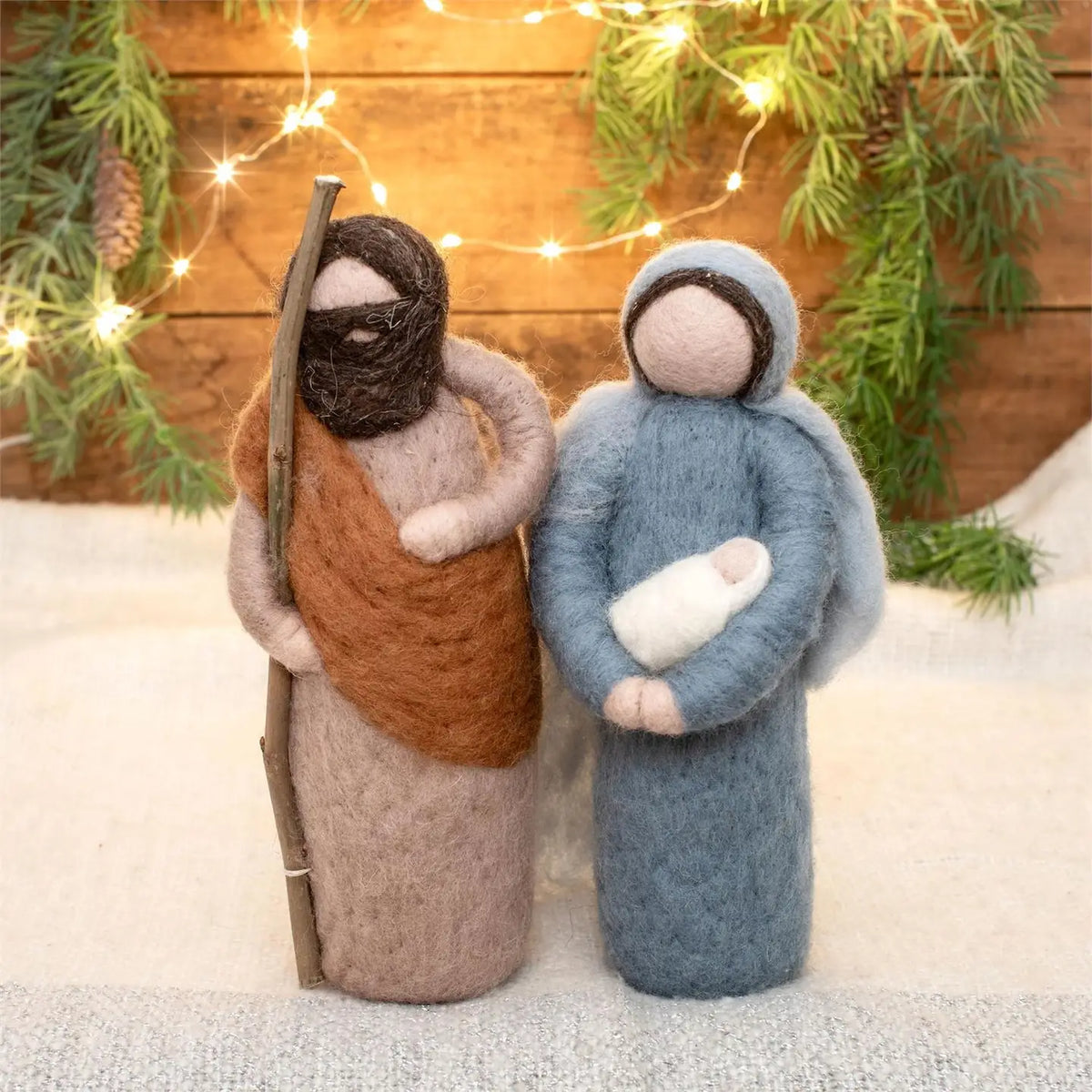Felted Wool Nativity Family