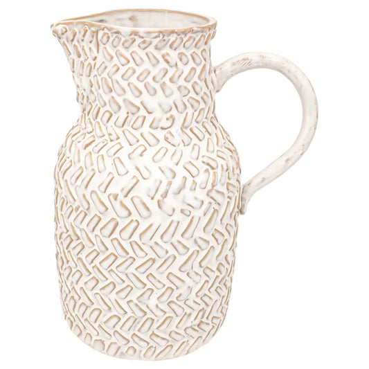 Textured Stoneware Pitcher