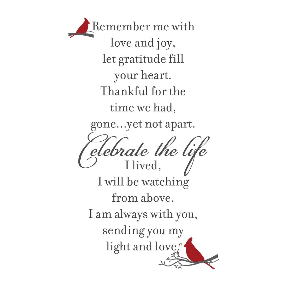 Celebration of Life Memorial Lantern